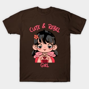 Cute & Rebel Girl T-Shirt